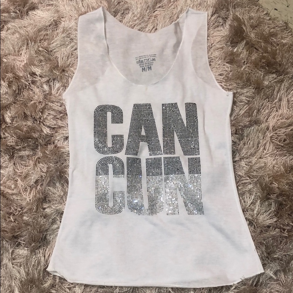 White Cancun Tank Top